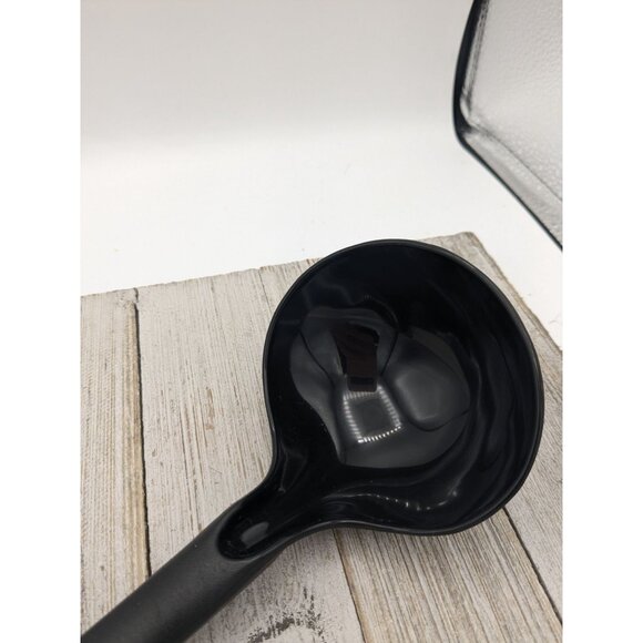 Farberware Solid Serving Ladle Black 11 3/4" Spoon Serving - Picture 3 of 7